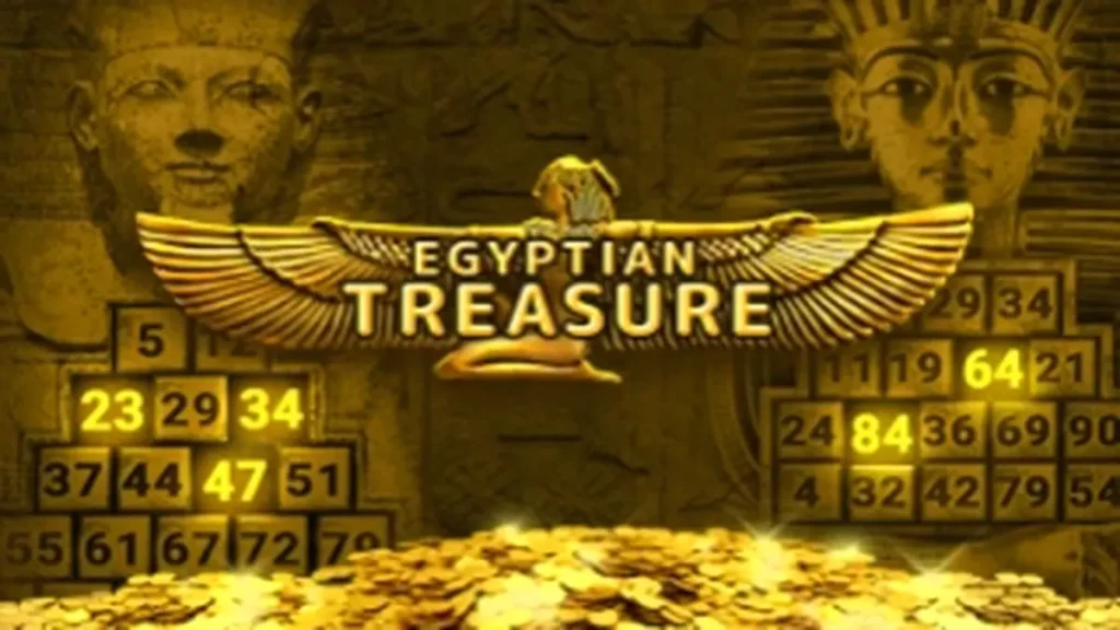 Egyptian Treasure স্লট গেমের একটি দৃশ্য যেখানে প্রাচীন মিশরীয় থিম ফুটে উঠেছে